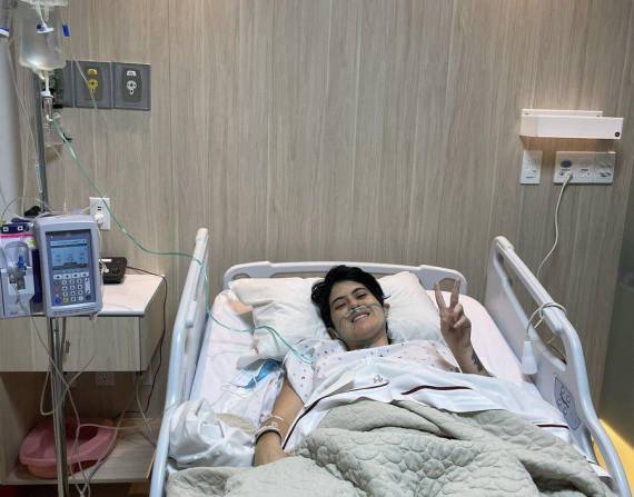 La deportista ecuatoriana fue operada por una apendicitis