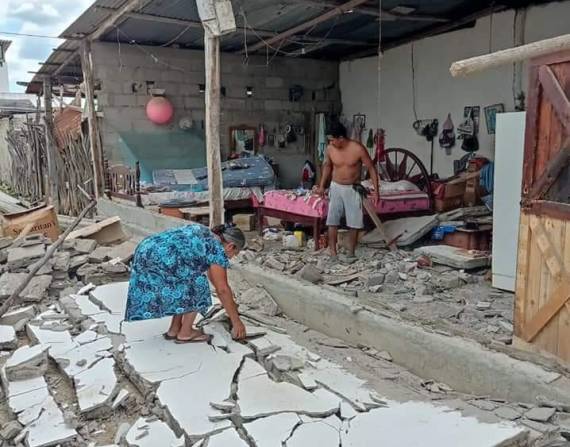Terremoto en Ecuador: sube a 100 el número de casas con daños en la isla Puná, epicentro del sismo