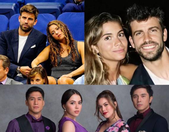Gerard Piqué, Shakira, Clara Chía y el elenco de Vidas Separadas