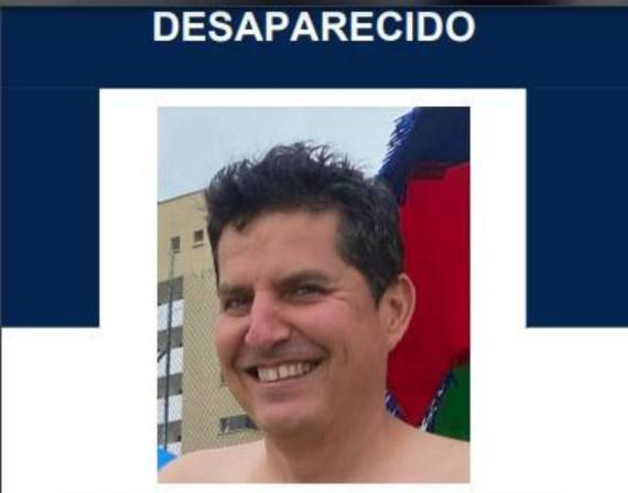 La Fiscalía General difundió la fotografía de Freddy Moreta tras su desaparición.