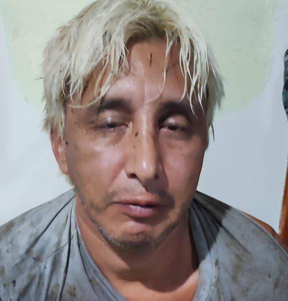 Imagen de Fabricio Colón Pico, al momento de ser capturado.