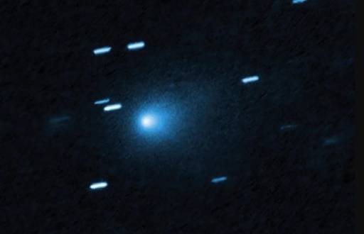 El telescopio espacial Hubble captó esta imagen del cometa interestelar 3I/ATLAS el 21 de julio de 2025, cuando el cometa se encontraba a 445 millones de kilómetros (277 millones de millas) de la Tierra.