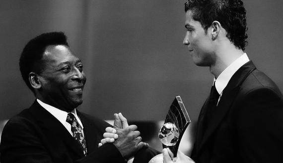 Cristiano Ronaldo envió sus condolencias a todo Brasil y publicó esta imagen con Pelé.
