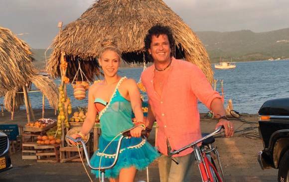 Imagen de archivo de Shakira y Carlos Vives.