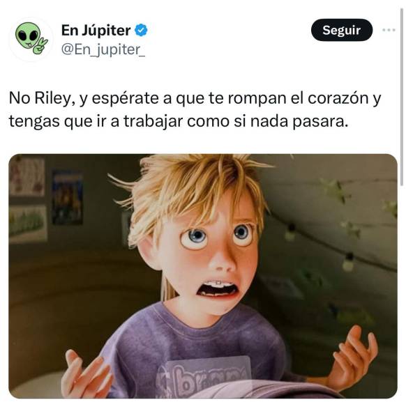No Riley, espérate a que...