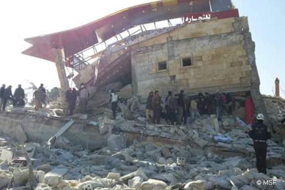 Nueve muertos en un bombardeo contra centro médico apoyado por MSF en Siria