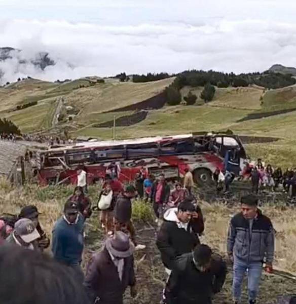 Siniestro de bus en Simiatug