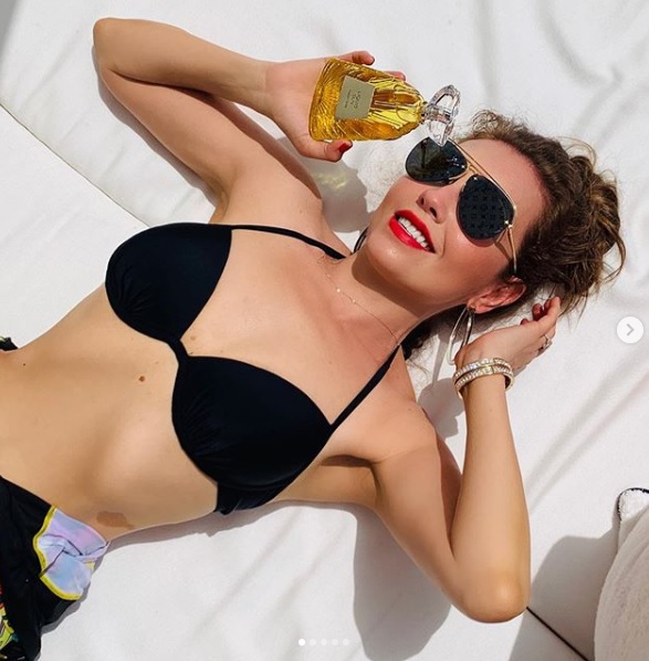 El chapuzón de Thalía en Italia