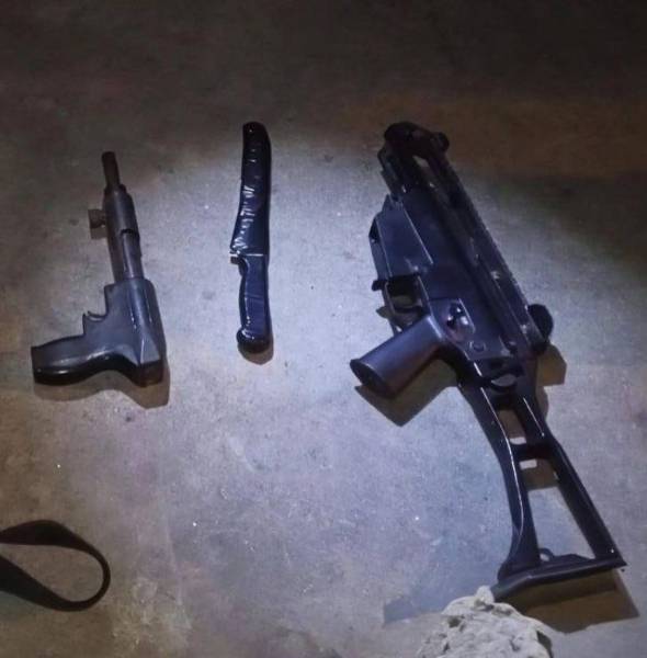 Armas incautadas en Tumbaco.