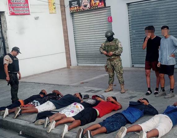 Imagen de un operativo ejecutado en el norte de Guayaquil, el pasado 29 de mayo.