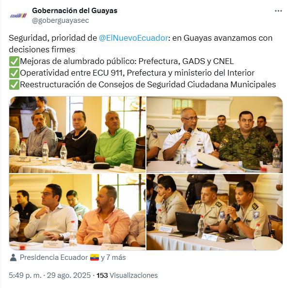 Acuerdo del Consejo Provincial de Seguridad de Guayas (2/3)