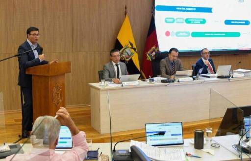 La sesión del Concejo Metropolitano de Quito.