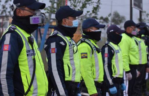 Agentes de tránsito de Quito.