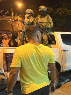 El caso mencionado por el Ejército y la Policía sucedió entre la tarde y noche de este viernes en la parroquia San Camilo.