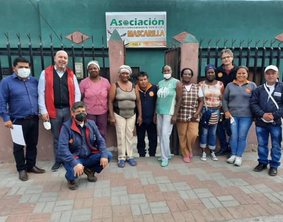 Agencia Española de Cooperación Internacional para el Desarrollo en Ecuador y Fundación Codespa visitan la Asociación de producción y comercialización de leche de cabra en el sector de Mascarilla en Carchi.