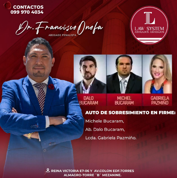 Publicación del abogado Francisco Onofa.