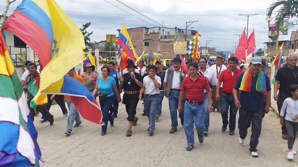 Marcha indígena denuncia retención de vehículos en El Pangui