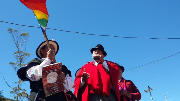 Indígenas llegan a Riobamba en sexto día de protestas