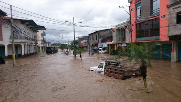 Autoridades evalúan los daños en Manabí por el intenso temporal