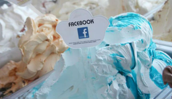 ¿A qué sabe el helado Facebook?