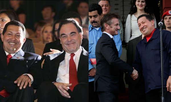Sean Penn y Oliver Stone rinden homenaje a Chávez