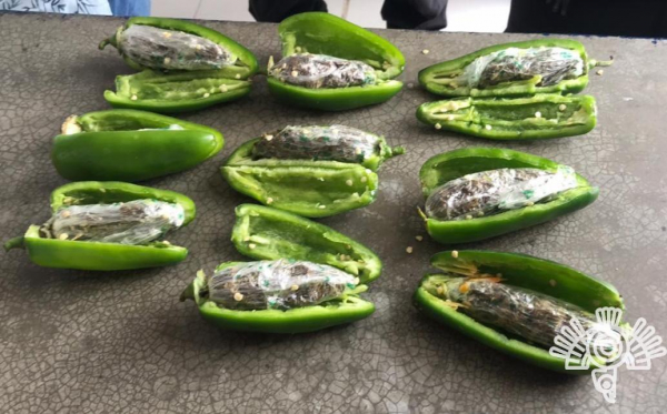 México: Intentó ingresar jalapeños rellenos de marihuana a cárcel