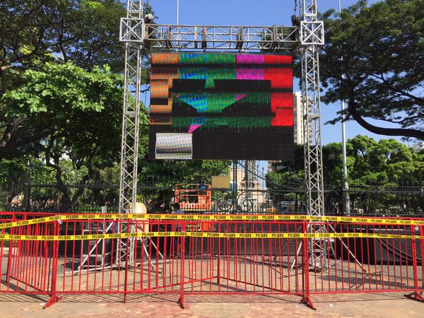 Así se alista la marcha de esta tarde en Guayaquil