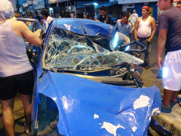 Seis heridos en accidente en las calles 17 y Cuenca de Guayaquil