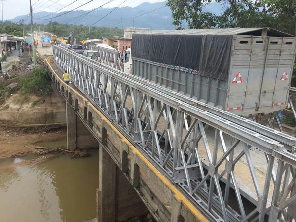 Se habilitó el paso sobre el Río Bonito ubicado entre El Oro y Guayas