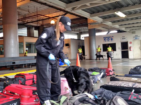 Dallyana Passailaigue se convierte en una policía antinarcóticos por un día