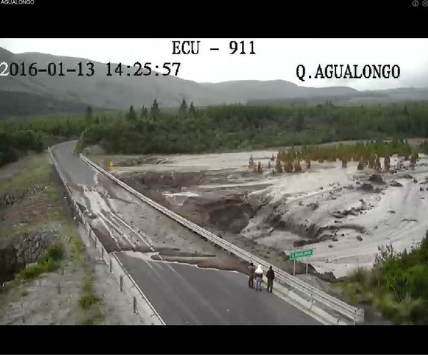 Lluvias provocan lahares secundarios en Parque Nacional Cotopaxi