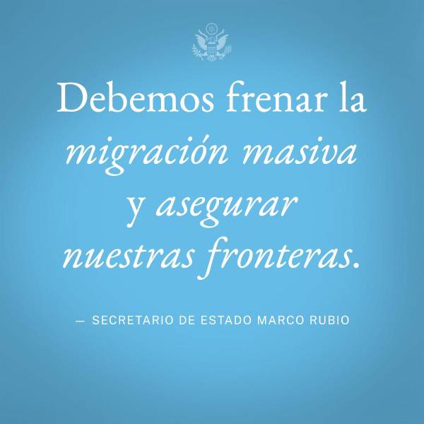 Palabras del Secretario de estado de EE. UU., Marco Rubio
