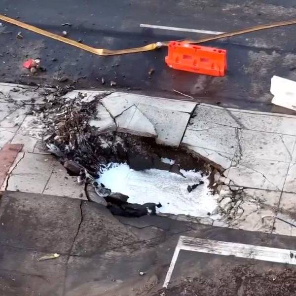 Lugar del accidente del jet ambulancia en Filadelfia.