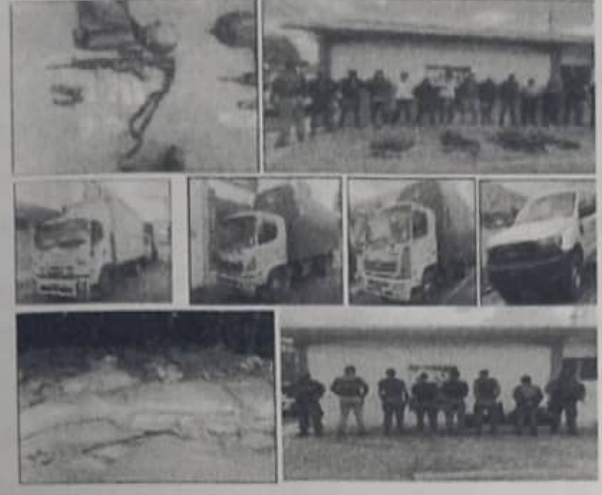 Con los cuatro uniformados, fueron procesados 10 personas civiles más, entre ellas extranjeros.