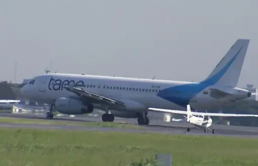 Un avión de Tame en una imagen de archivo.