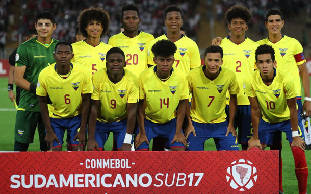 Ecuador jugará en el grupo B del Mundial sub 17