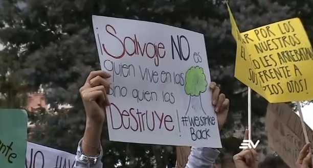 Ecuador también se unió a huelga mundial por clima