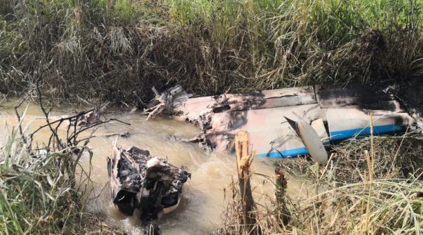 Avioneta tipo Cessna se accidenta en La Troncal