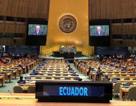 Ecuador no puede votar en la Asamblea de la ONU por una deuda que asciende a USD 11 millones
