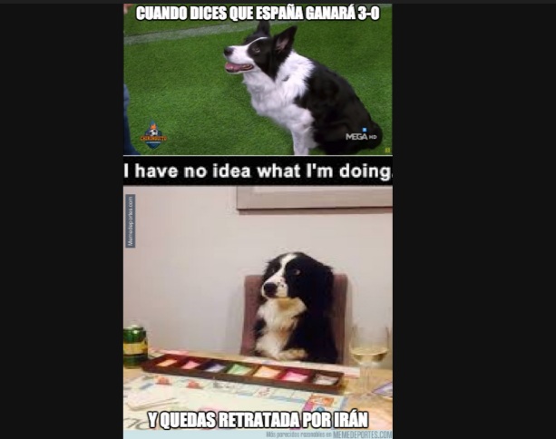 España venció a Irán, pero no se salvó de los memes