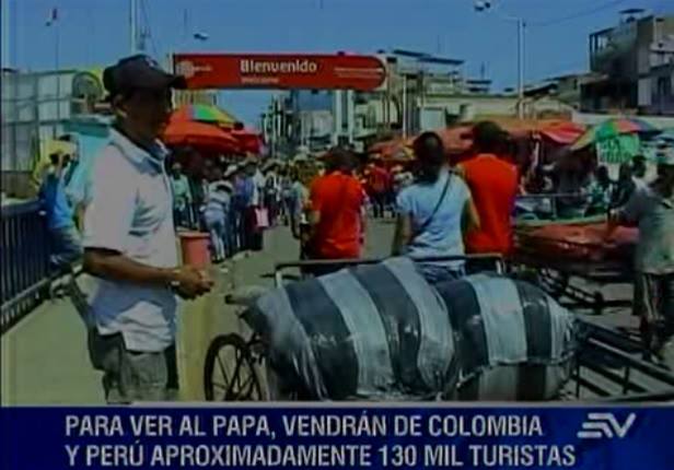 Aduana crea registro temporal para turistas por visita papal