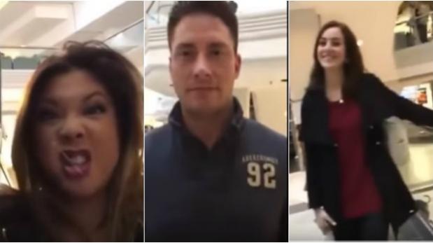 (VIDEO) Así reacciona un joven cuando se encuentra con sus dos novias