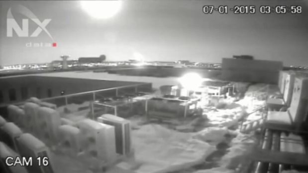 Un meteorito explotó sobre Rumania e iluminó la noche