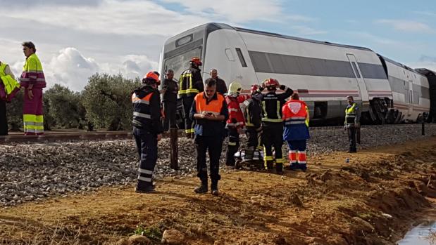27 heridos por el descarrilamiento de un vagón de tren en el sur de España