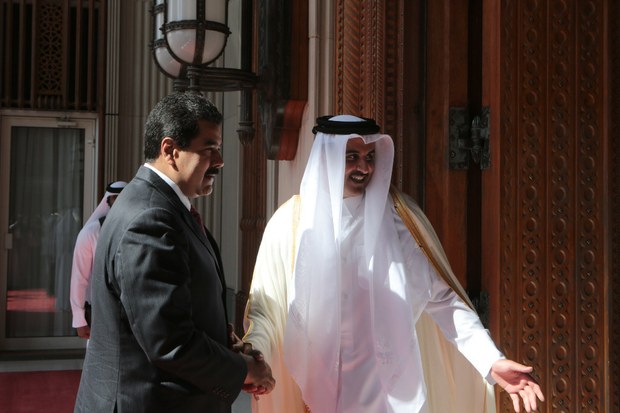 Maduro se entrevista con el emir de Catar en su gira por países de la OPEP