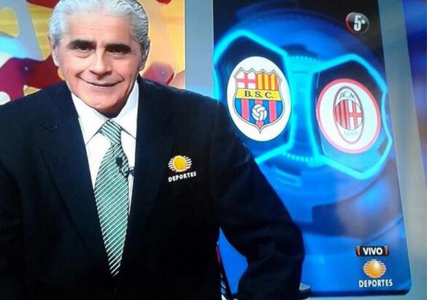 Cadena de televisión confundió el logo del Barça con el Barcelona de Guayaquil