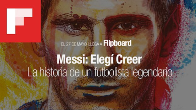 Flipboard debutará como plataforma de lectura con obra sobre Messi