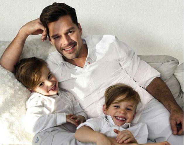 Valentino y Matteo de pequeños.