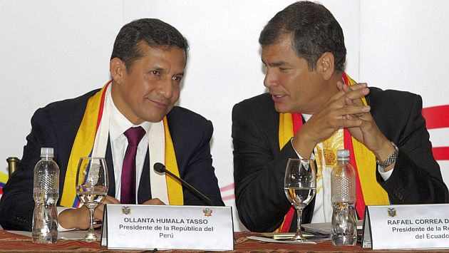 Las relaciones de Ecuador y Perú están &quot;en su mejor momento&quot;, según el presidente Correa