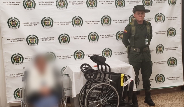 Colombia: Hallan droga en silla de ruedas de una anciana